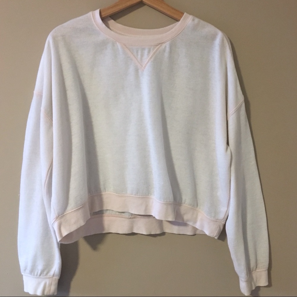 Baby Pink Crop Sweater